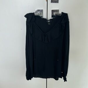 Paige black long sleeve with detailing